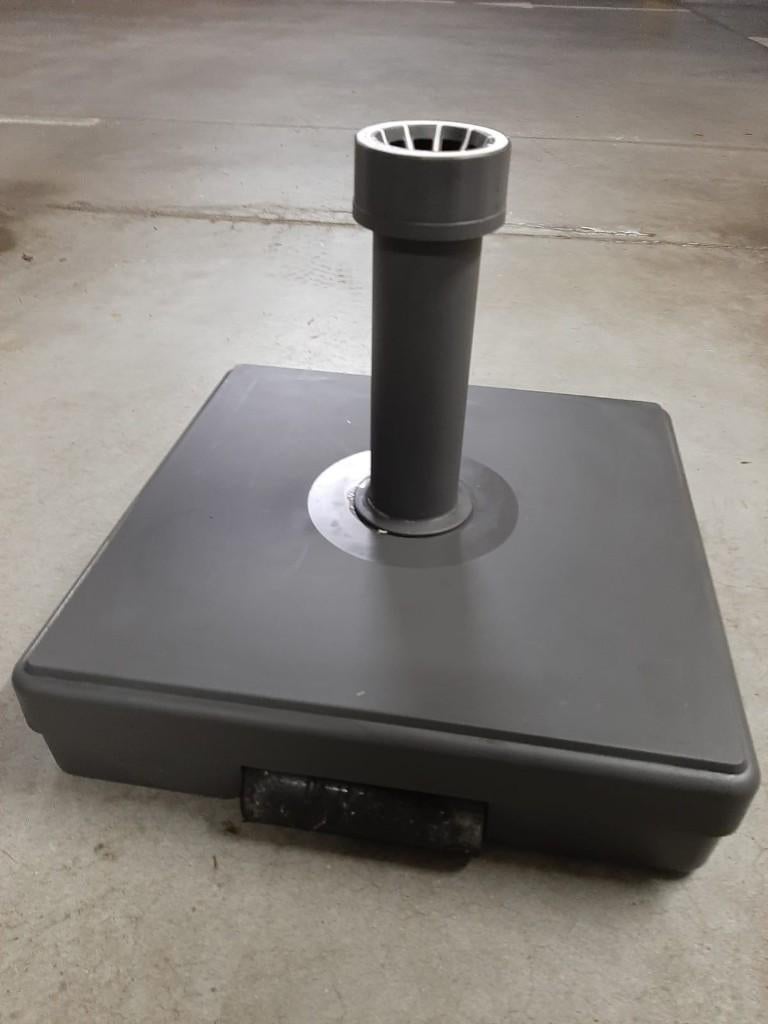 Pied de parasol anthracite 30kg, Jardin & Terrasse, Moins de 1 mètre, Étanche, Comme neuf, Enlèvement