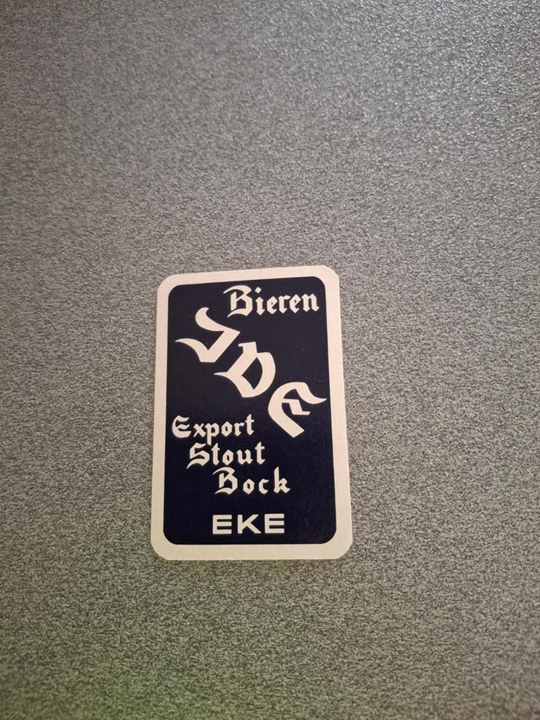 Oude speelkaart ide bieren, Verzamelen, Biermerken, Ophalen of Verzenden