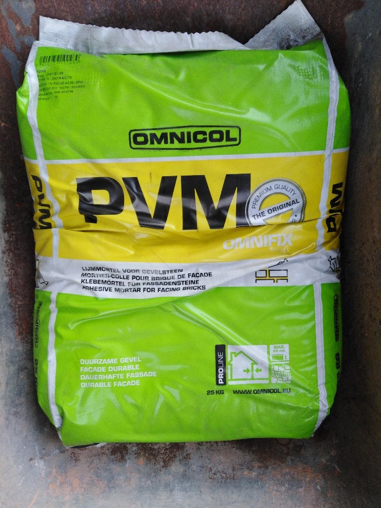 LIJMMORTEL OMNIFIX PVM B ANTRACIET, Doe-het-zelf en Bouw, Metselstenen, Ophalen, Nieuw, Beton