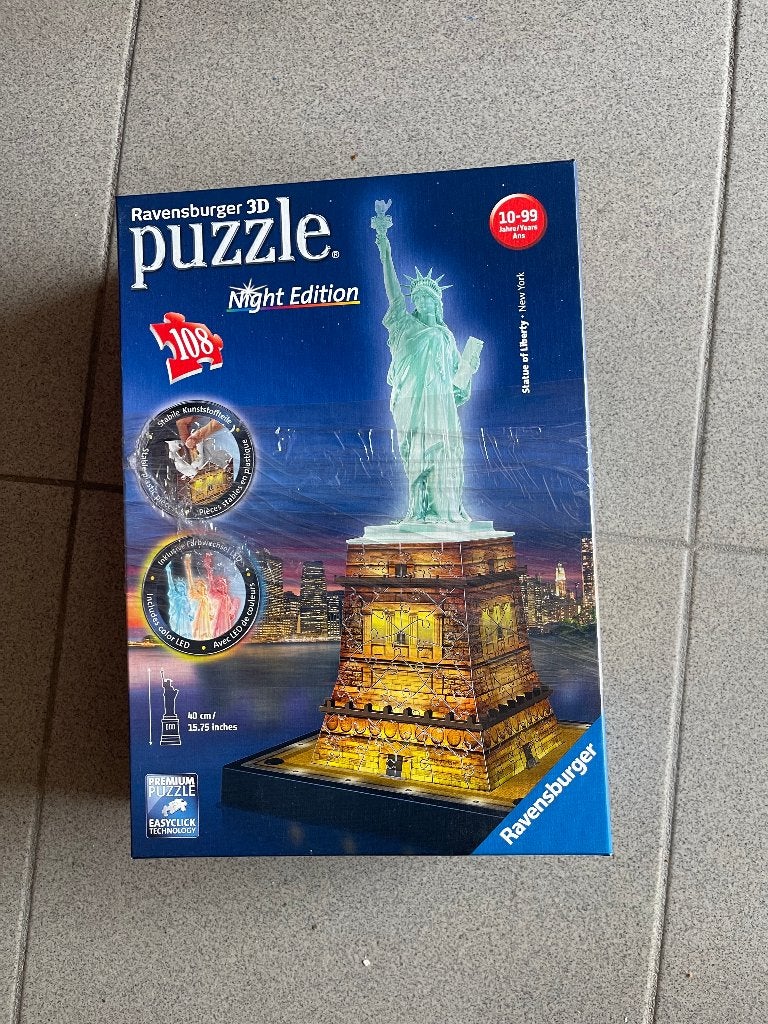 Ravensburger 3D puzzel - Statue of Liberty, Hobby en Vrije tijd, Ophalen of Verzenden, Zo goed als nieuw, Rubik's of 3D-puzzel