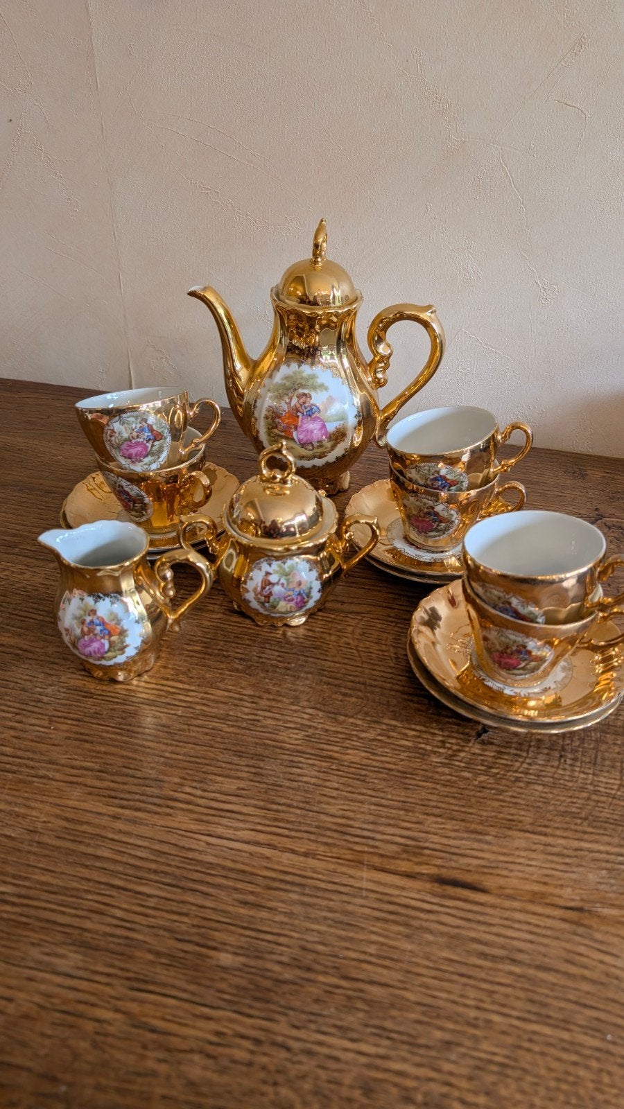 Service à café vintage de style baroque Hallerstein Bavaria, Antiquités & Art, Enlèvement