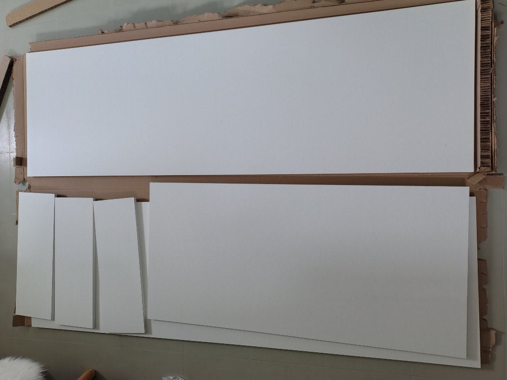 planken, wit, GRATIS, Doe-het-zelf en Bouw, Ophalen, Minder dan 25 mm, Zo goed als nieuw, Plank