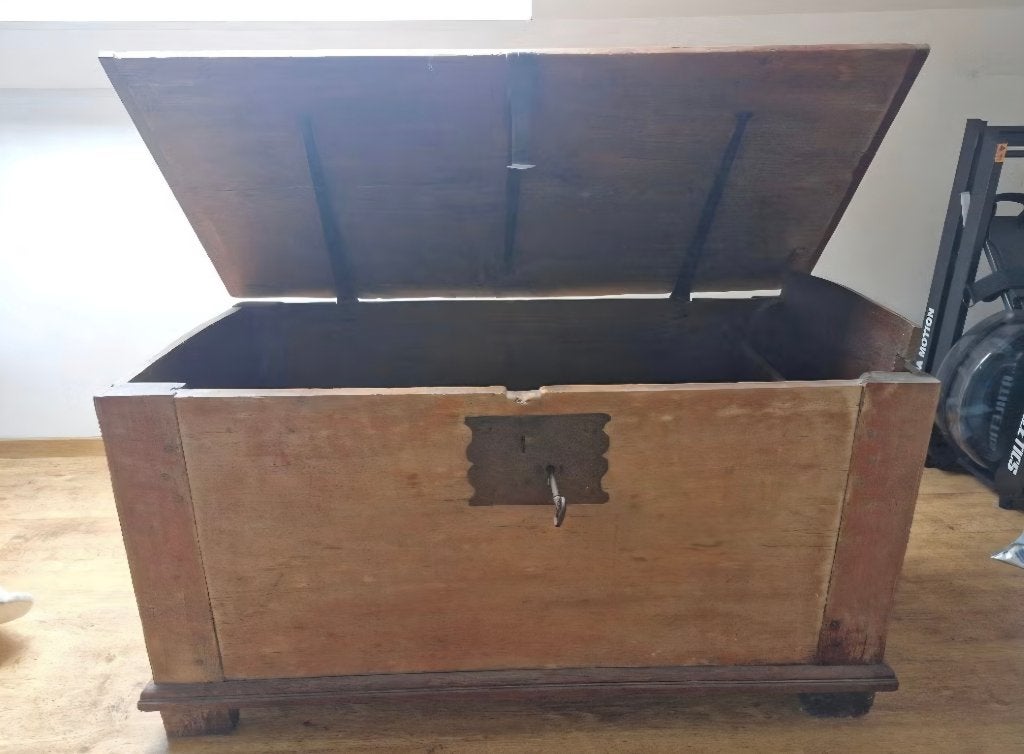 Antieke koffer, Ophalen, 50 – 75, Gebruikt, 100 tot 150 cm
