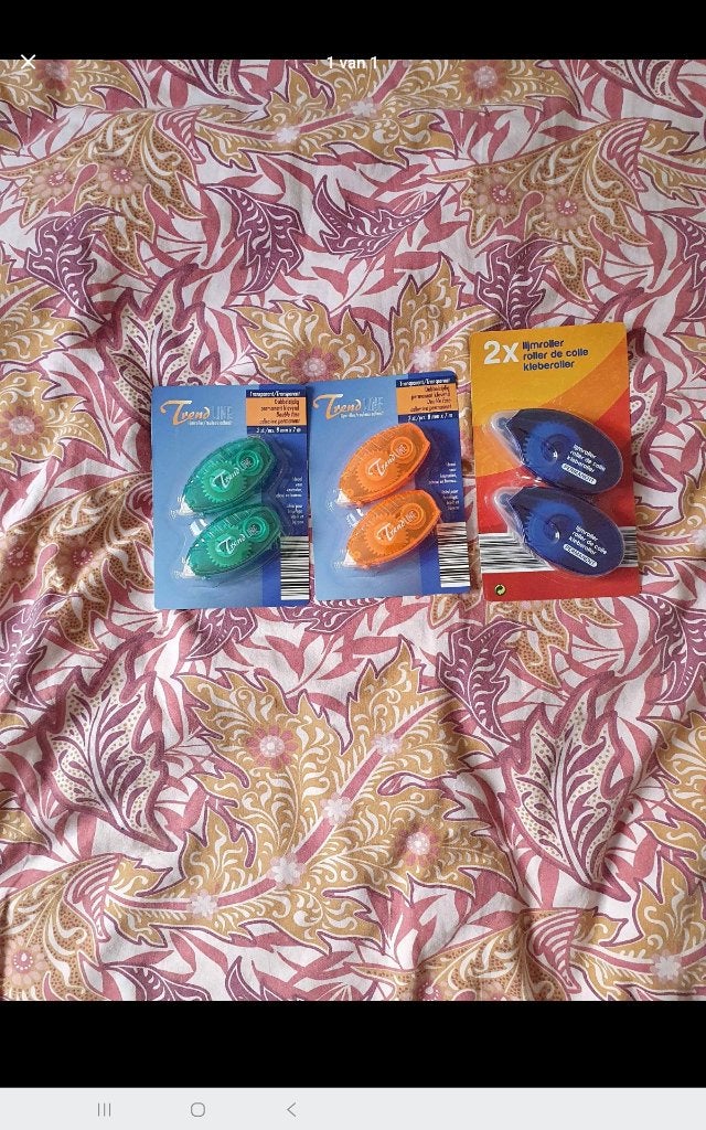 Knutselspullen lym roller nieuw 3 oakjes voor 4 euro, Enlèvement, Neuf