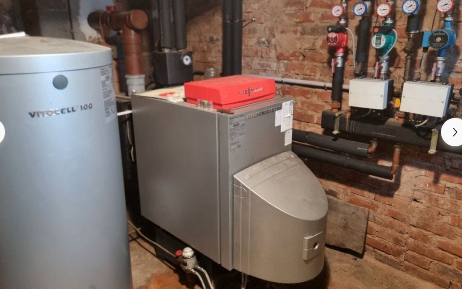 viessmann fioul condensation 50kw+ sanitaire, Chaudière CC ou Chaudière combinée, Comme neuf, Enlèvement, 60 à 150 cm