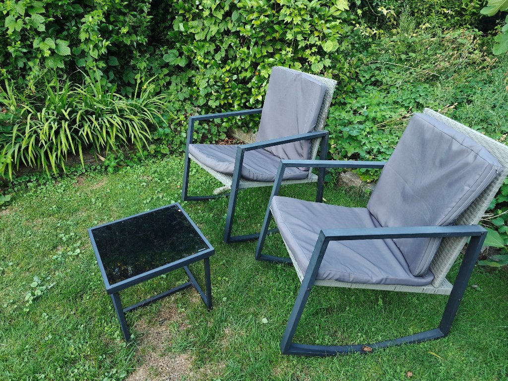 Tuinzetels met tafel, Tuin en Terras, Ophalen, Nieuw, Metaal
