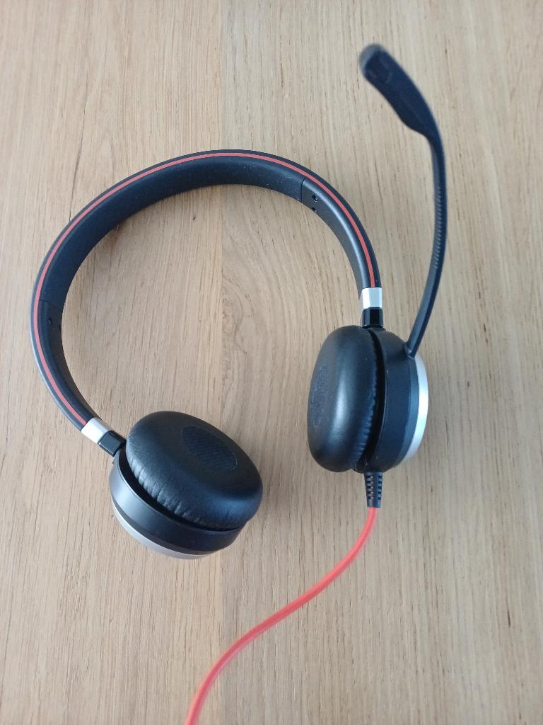 Bedraade headset jabra, Casque gamer, On-ear, Comme neuf, Filaire