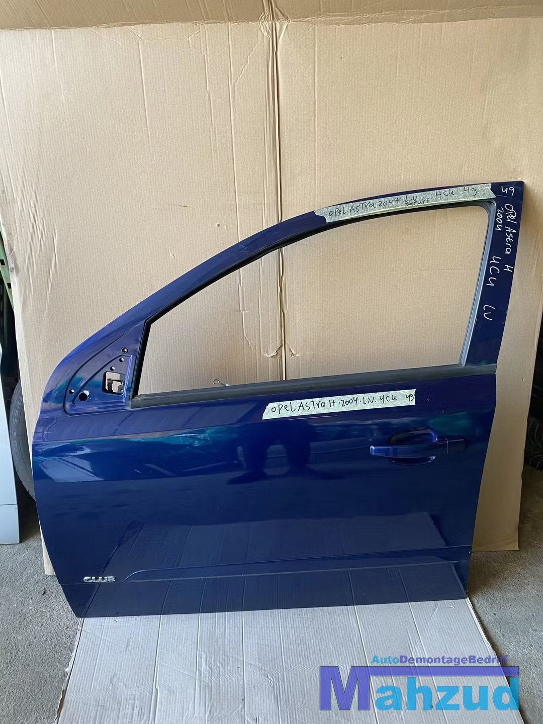 OPEL ASTRA H Blauw 4CU Links linker voor deur portier, Opel Automobile GmbH, Porte, Avant, Opel