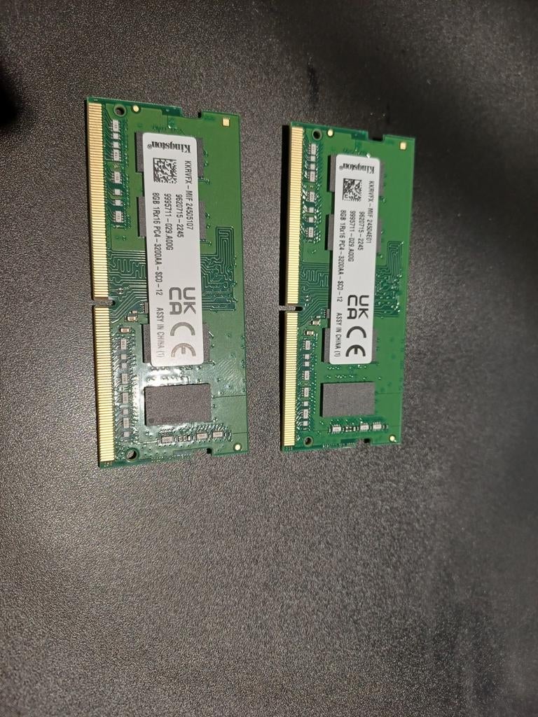 Kingston 8gb ddr4 3200 sodim ram ( 2 stuks beschikbaar), Computers en Software, RAM geheugen, Ophalen of Verzenden, DDR4
