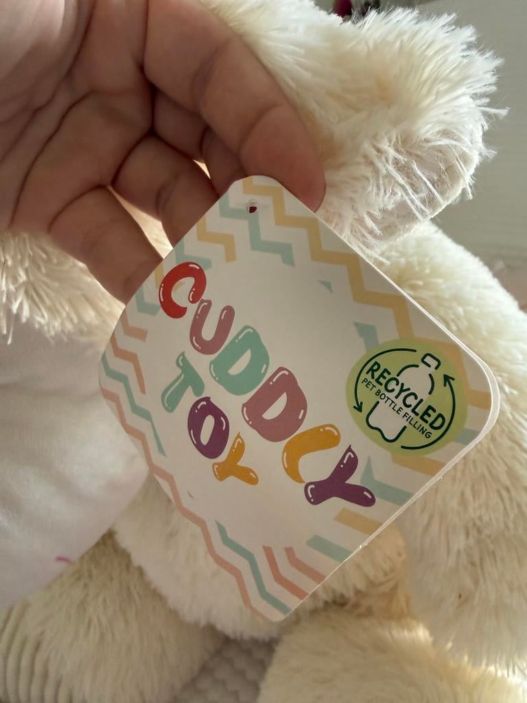 Grote zachte schaap knuffel  – pluche knuffel met label, Ophalen, Zo goed als nieuw