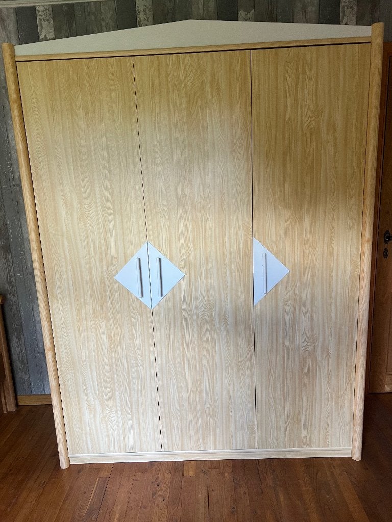 Kleerkast met bed en nachttafel, 90 cm, Une personne, 180 à 200 cm, Enlèvement