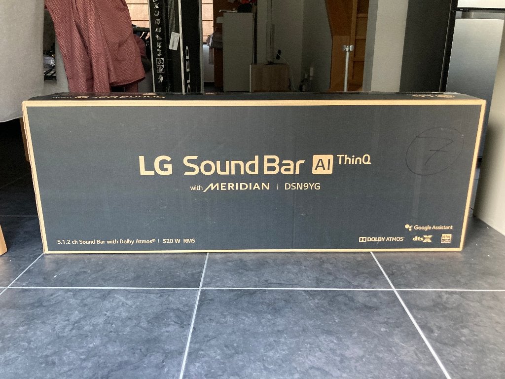 Barre de son LG DSN9YG, TV, Hi-fi & Vidéo, Enlèvement, Avec subwoofer externe, Comme neuf