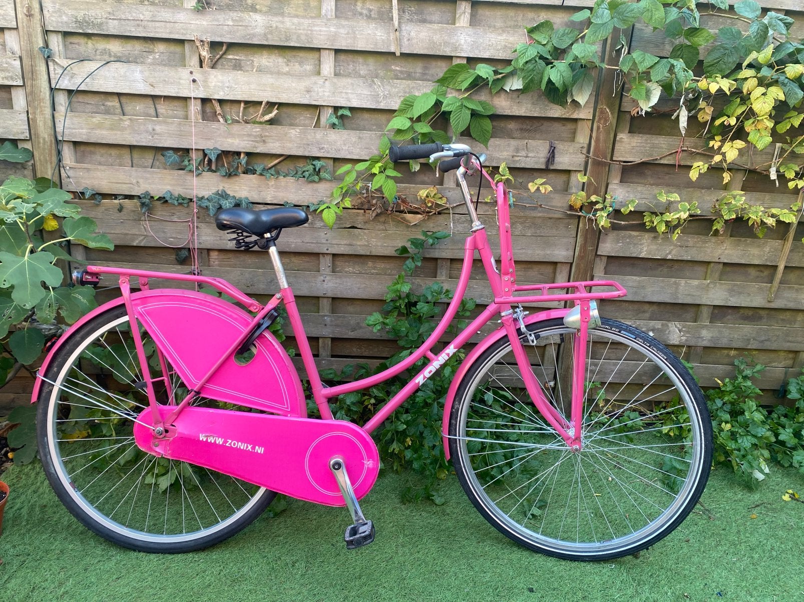 Omafiets met transportdrager, Ophalen, Zo goed als nieuw