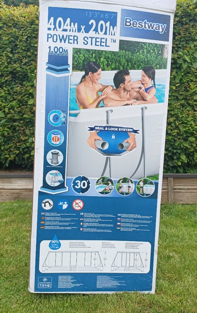 piscine hors sol, Enlèvement, Utilisé, 80 à 120 cm, Rectangulaire