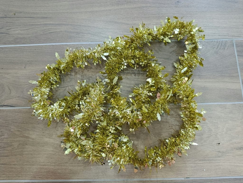 Guirlande de Noël dorée (2,5 m), Ophalen, Zo goed als nieuw