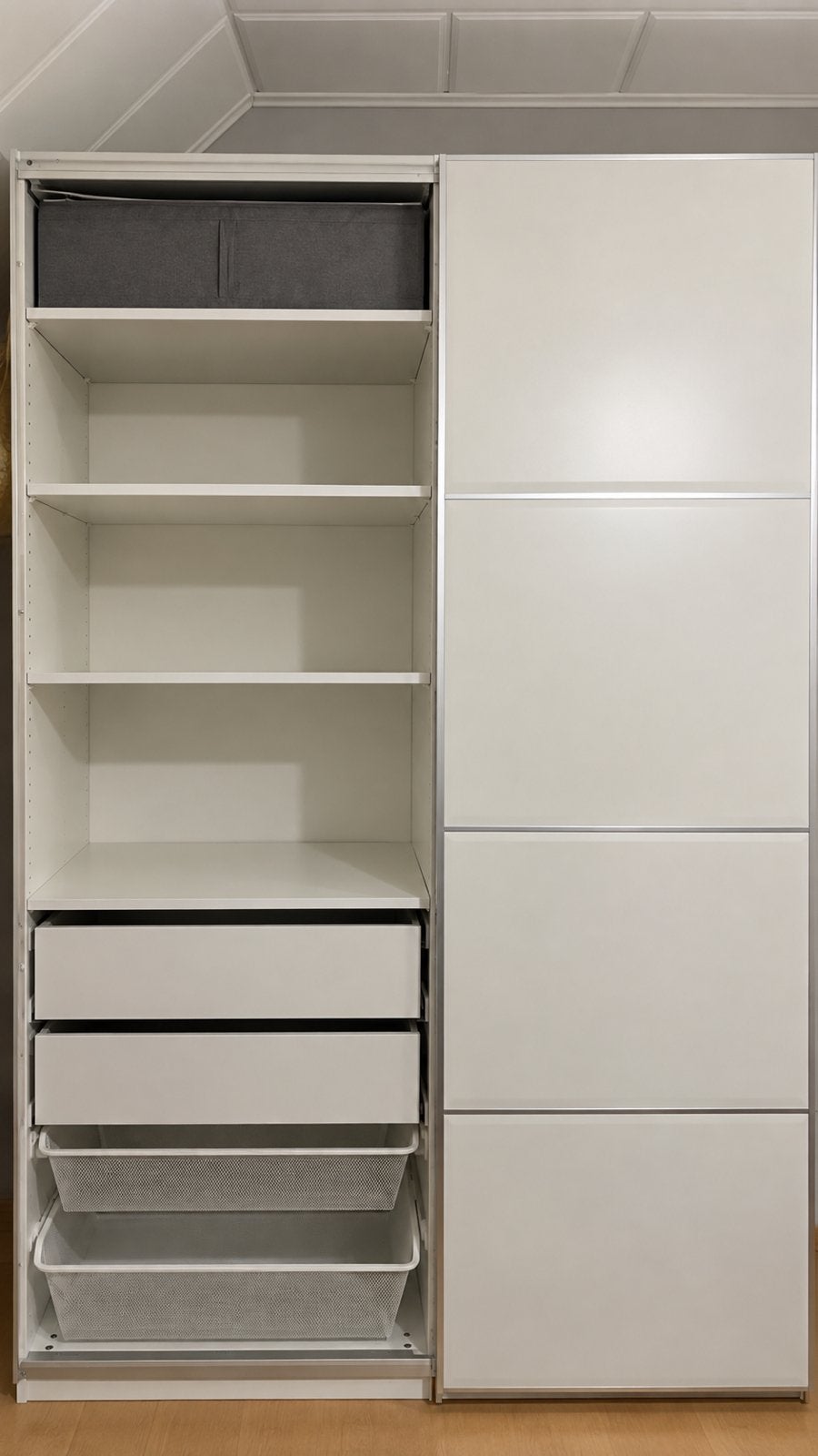IKEA PAX / MEHAMN 150 x 66 x 236 cm - Met accessoires, Comme neuf, 100 à 150 cm, 200 cm ou plus, 50 à 75 cm