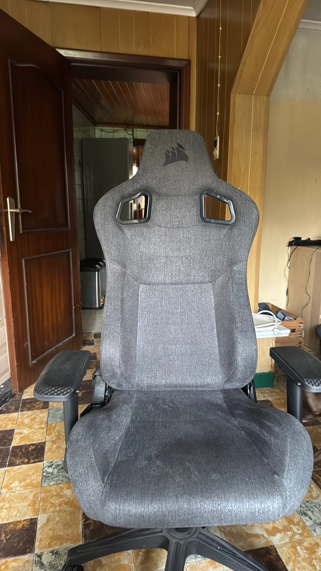 Game bureau stoel, Ophalen, Grijs, Bureaustoel, Ergonomisch