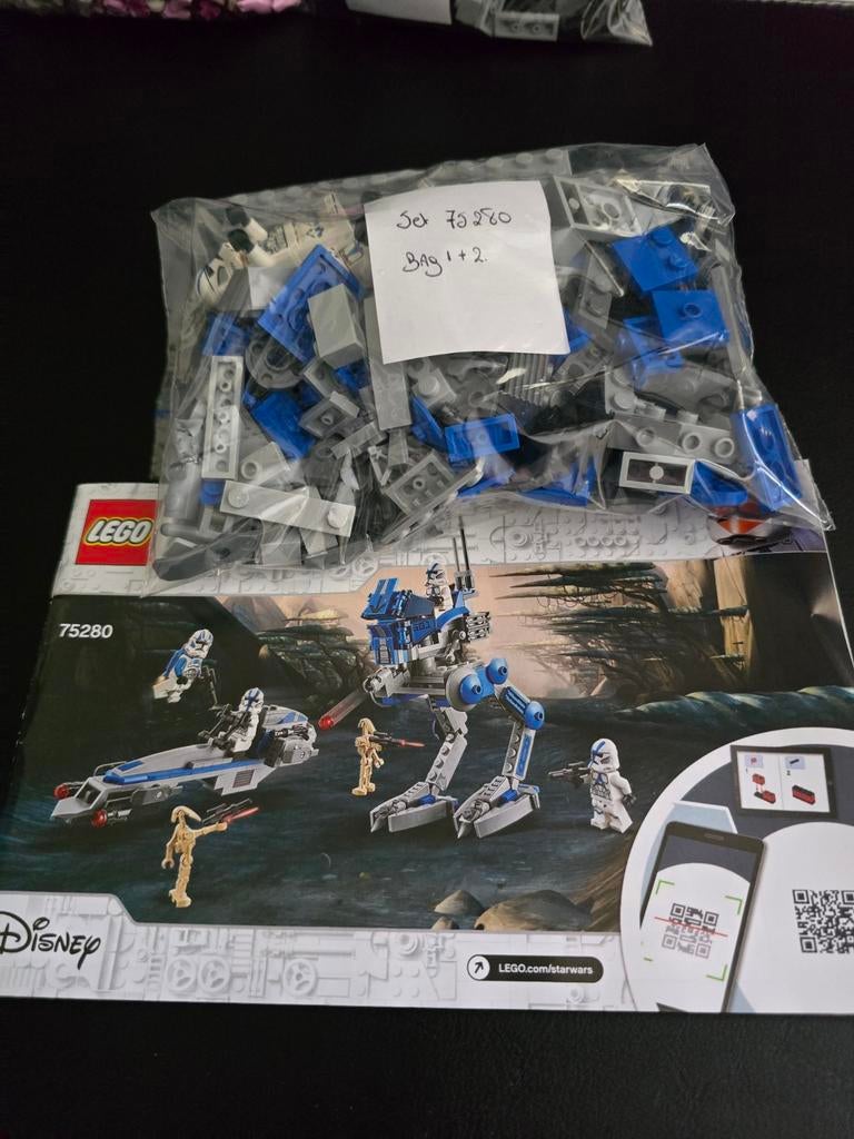 The Clone Wars 501st Legion Clone Troopers (set 75280), Ophalen, Gebruikt, Compleet