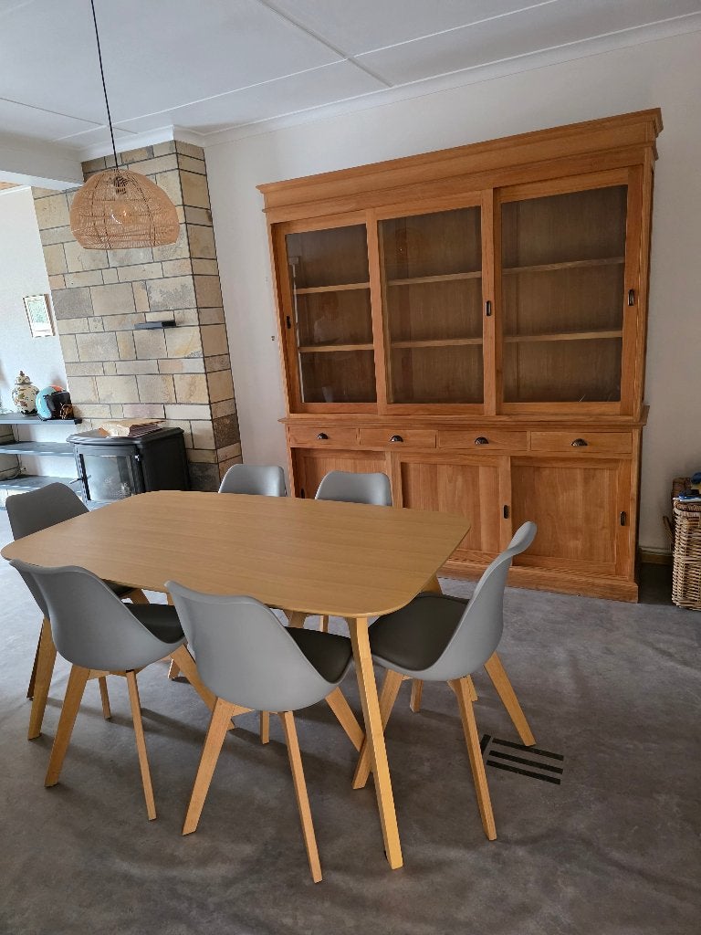eetkamer, Enlèvement, Comme neuf, Eigentijds, 4 à 6 chaises