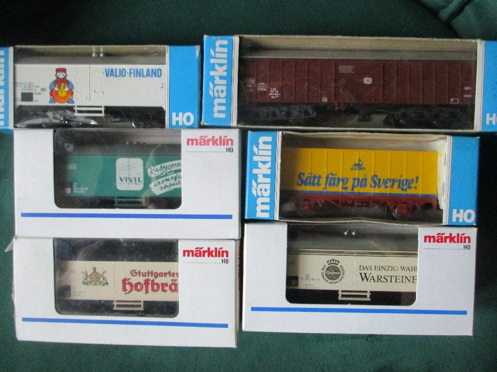 Marklin 6 wagons marchandises, Ophalen of Verzenden, Zo goed als nieuw, Wagon, Märklin