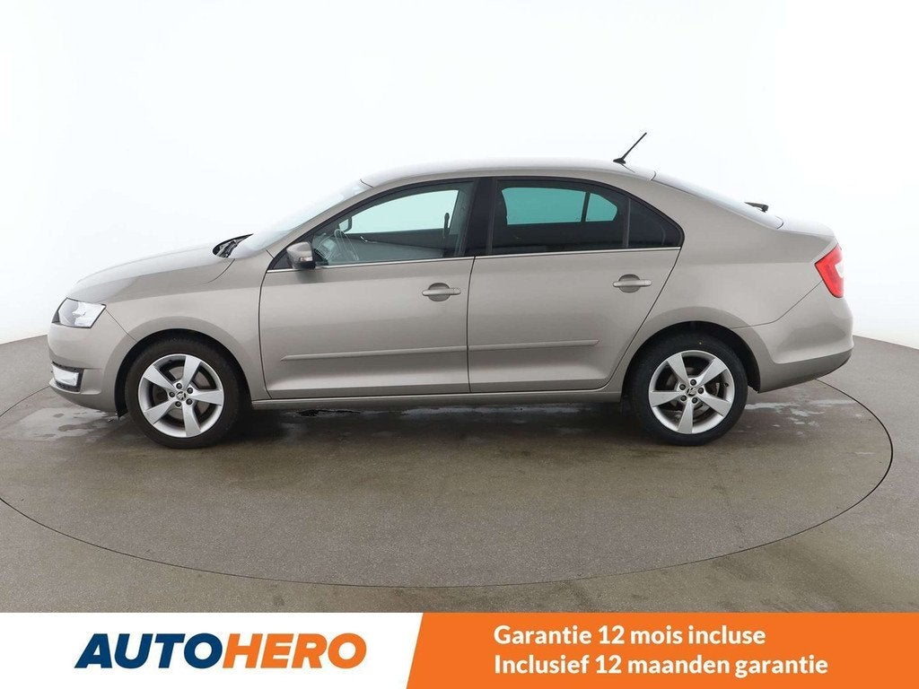 Skoda Rapid/Spaceback 1.2 TSI Ambition (bj 2017), Auto's, Voorwielaandrijving, Stof, Gebruikt, Automatische klimaatregeling