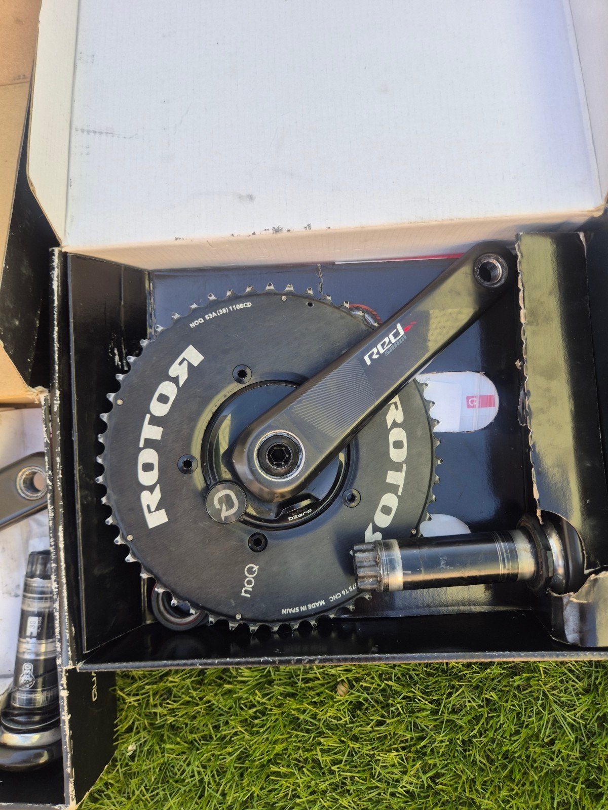 quarq powermeter 175mm crank, Crankstel of Pedalen, Gebruikt, Ophalen of Verzenden, Gravelbike