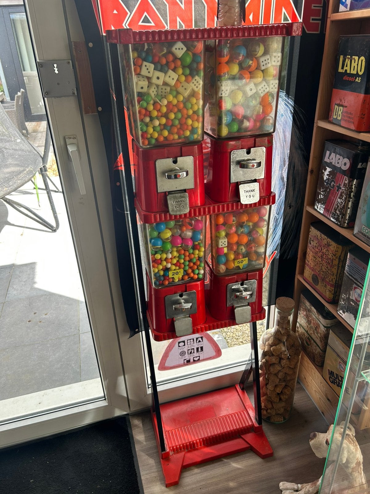 Kouwgomballen automaat, Euro, Ophalen, Zo goed als nieuw
