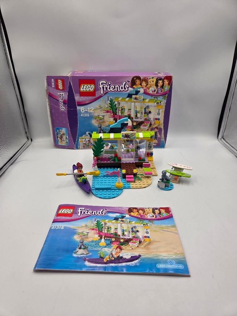 Lego Friends 41315 Heartlake Surf Shop, Ophalen of Verzenden, Zo goed als nieuw, Complete set, Lego