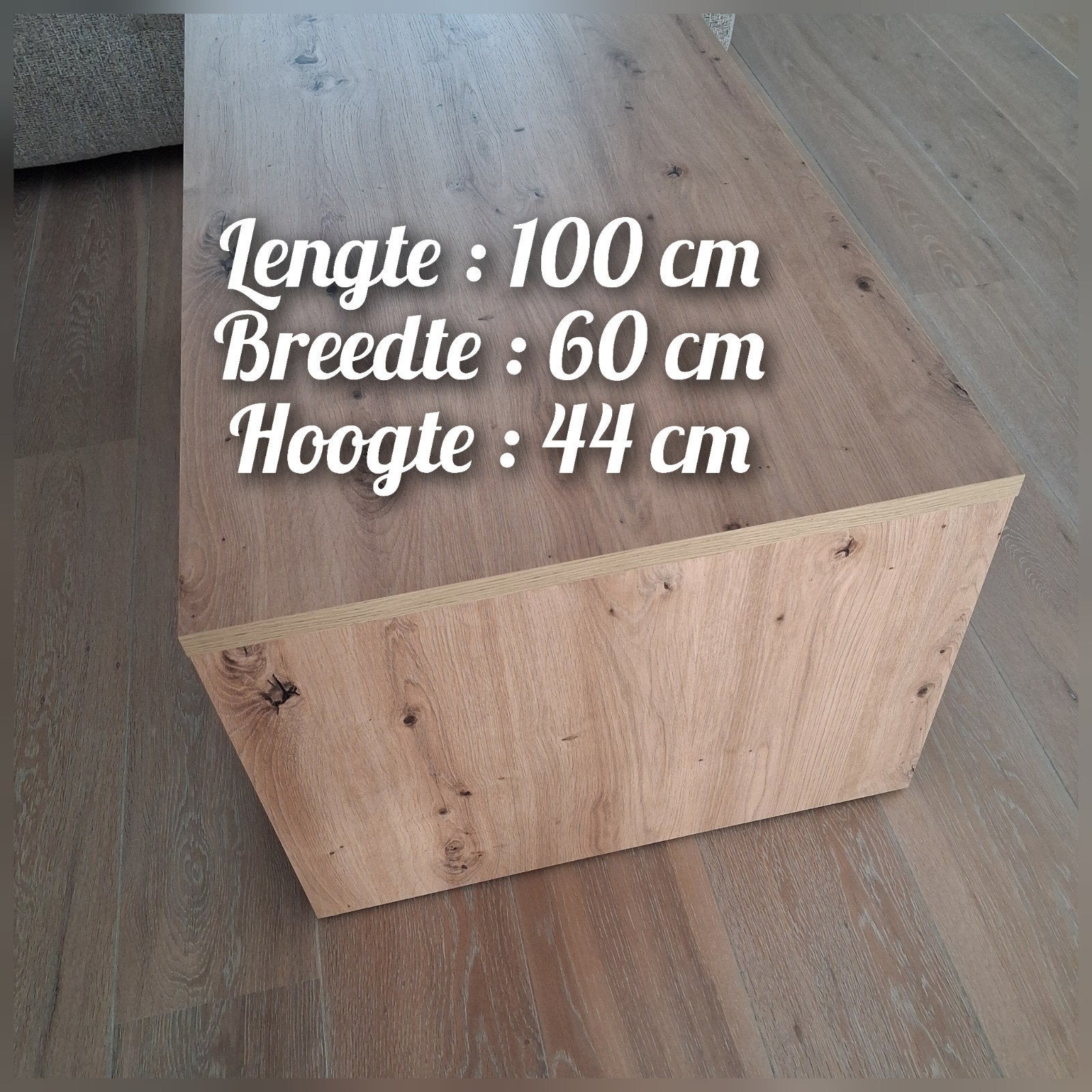 Houten salontafel, Enlèvement