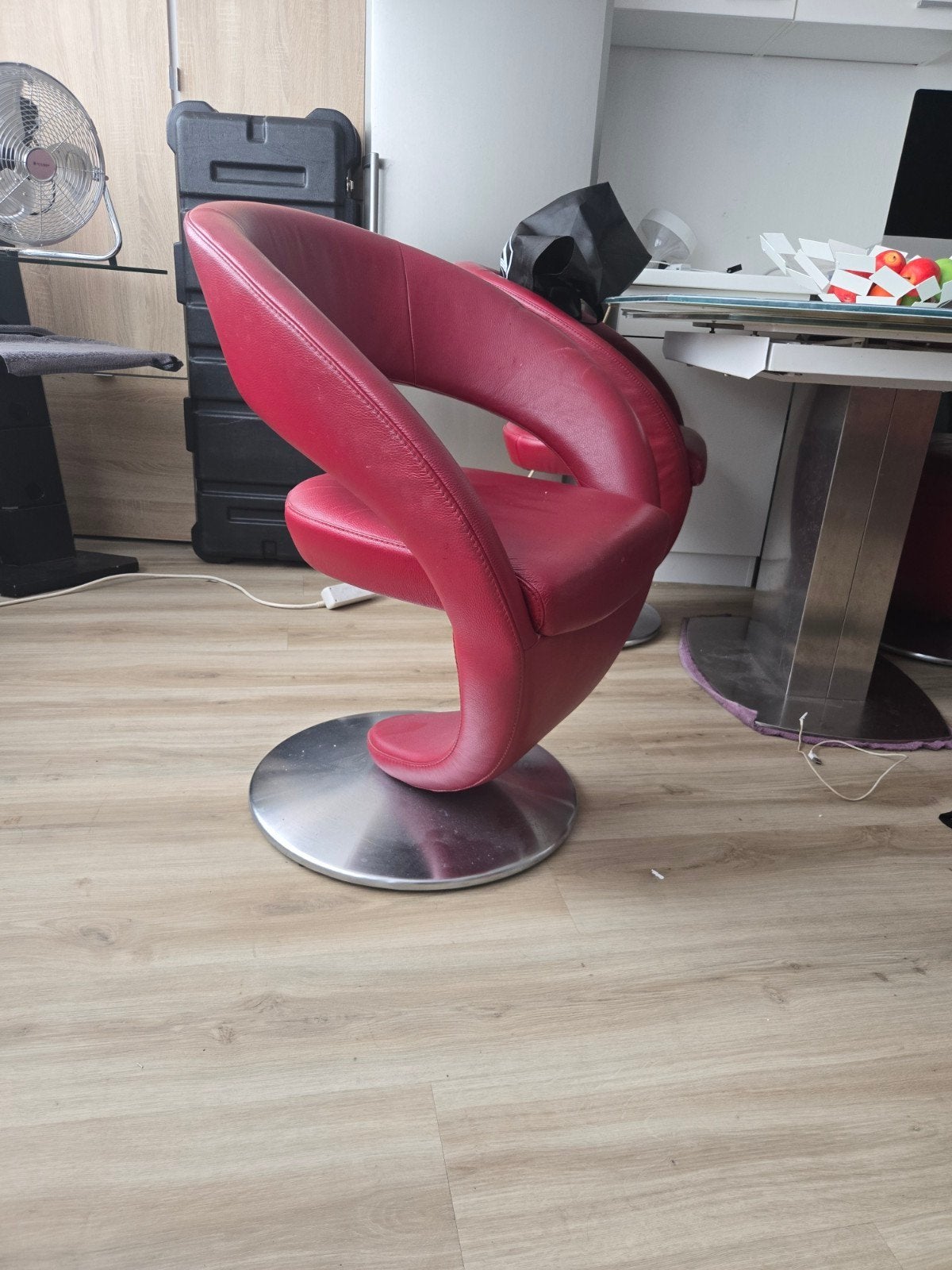 Bordeaux rode leren stoelen, Huis en Inrichting, Ophalen