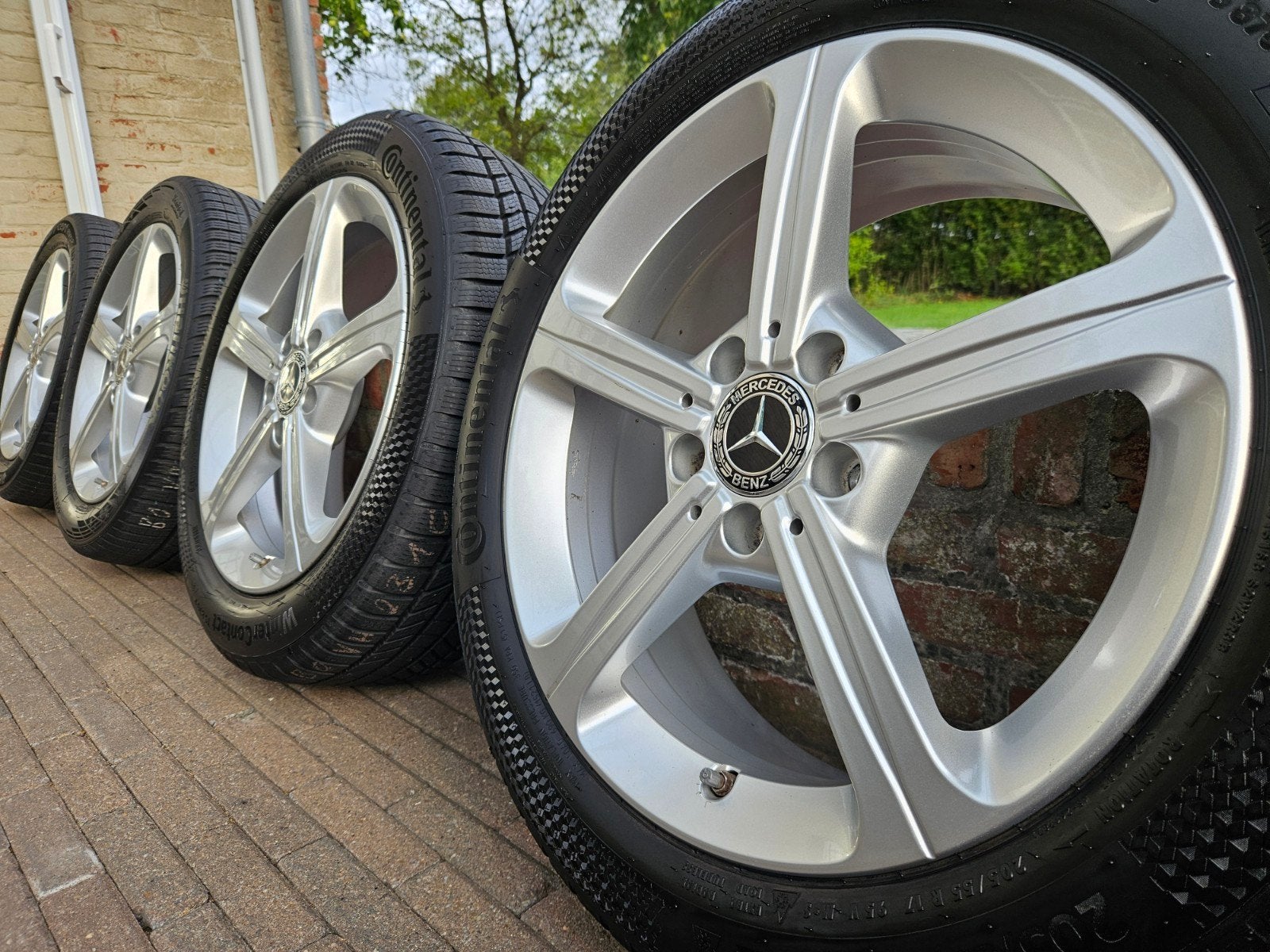 17" Mercedes A B CLA Class W177 W247 C118 kit hiver 9mm TOP, Pneus et Jantes, Pneus hiver, Enlèvement ou Envoi, Véhicule de tourisme