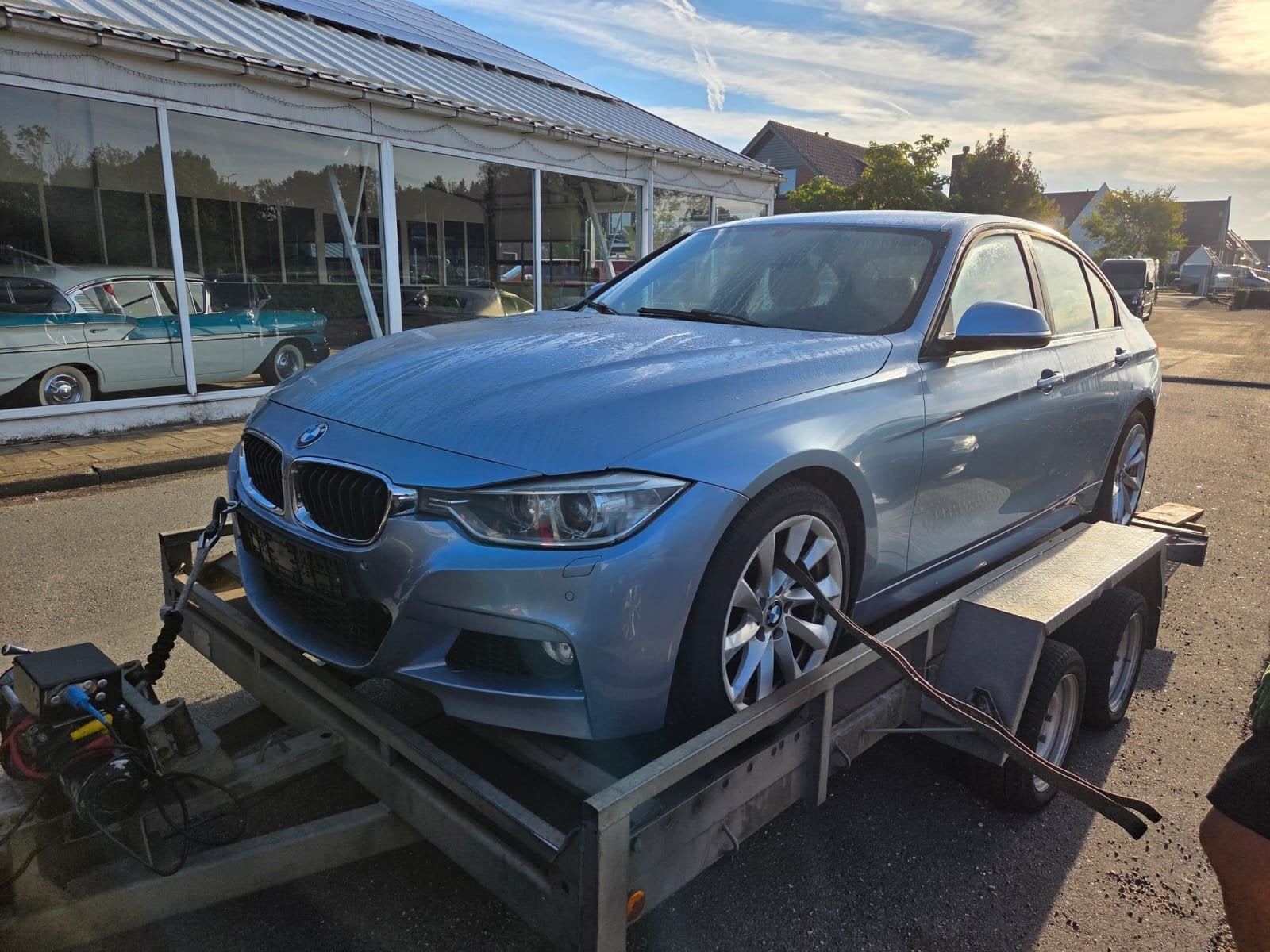 320i f30 onderdelen pieces parts, Auto's, Automaat, Achterwielaandrijving, Blauw, Leder