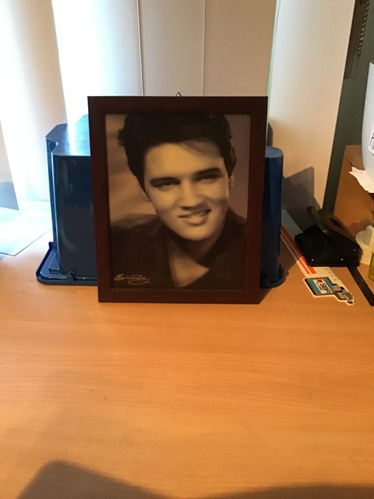 Poster van Elvis Presley, Verzamelen, Ophalen, Gebruikt, Muziek