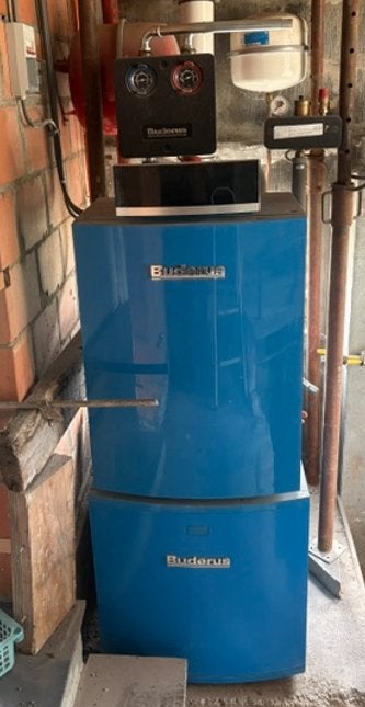 Buderus gasketel/condensatieketel + boiler, Doe-het-zelf en Bouw, Ophalen, Gebruikt, 100 liter of meer, Boiler