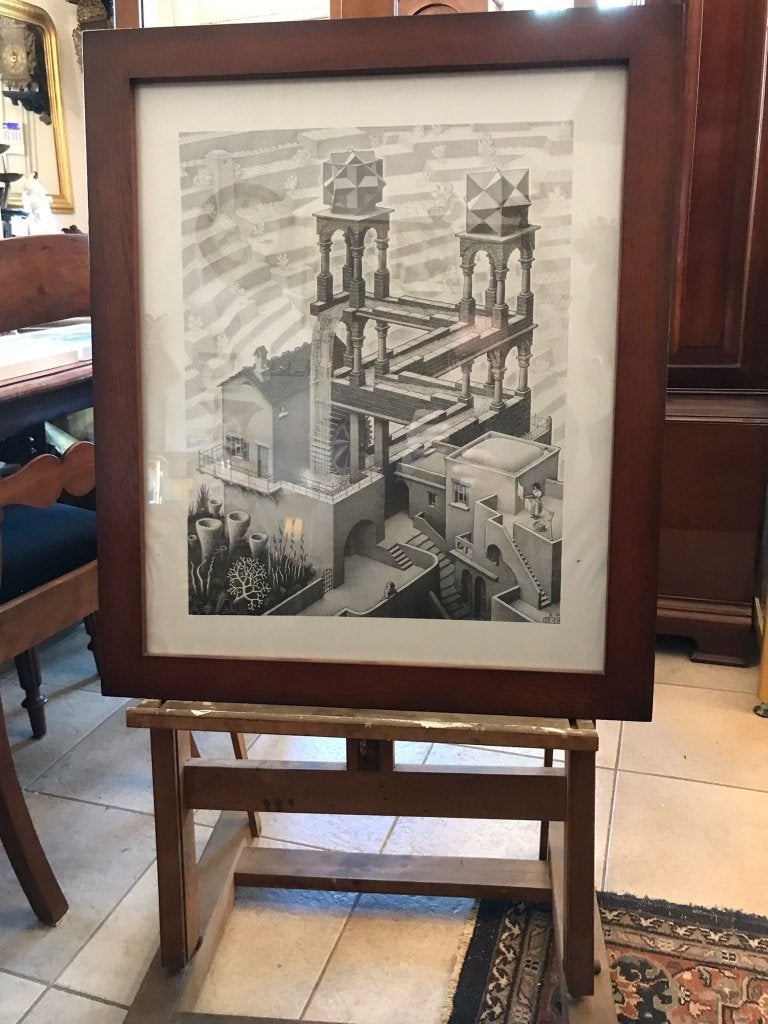 M.C. Escher  Ingelijst, Ophalen, Gesigneerd