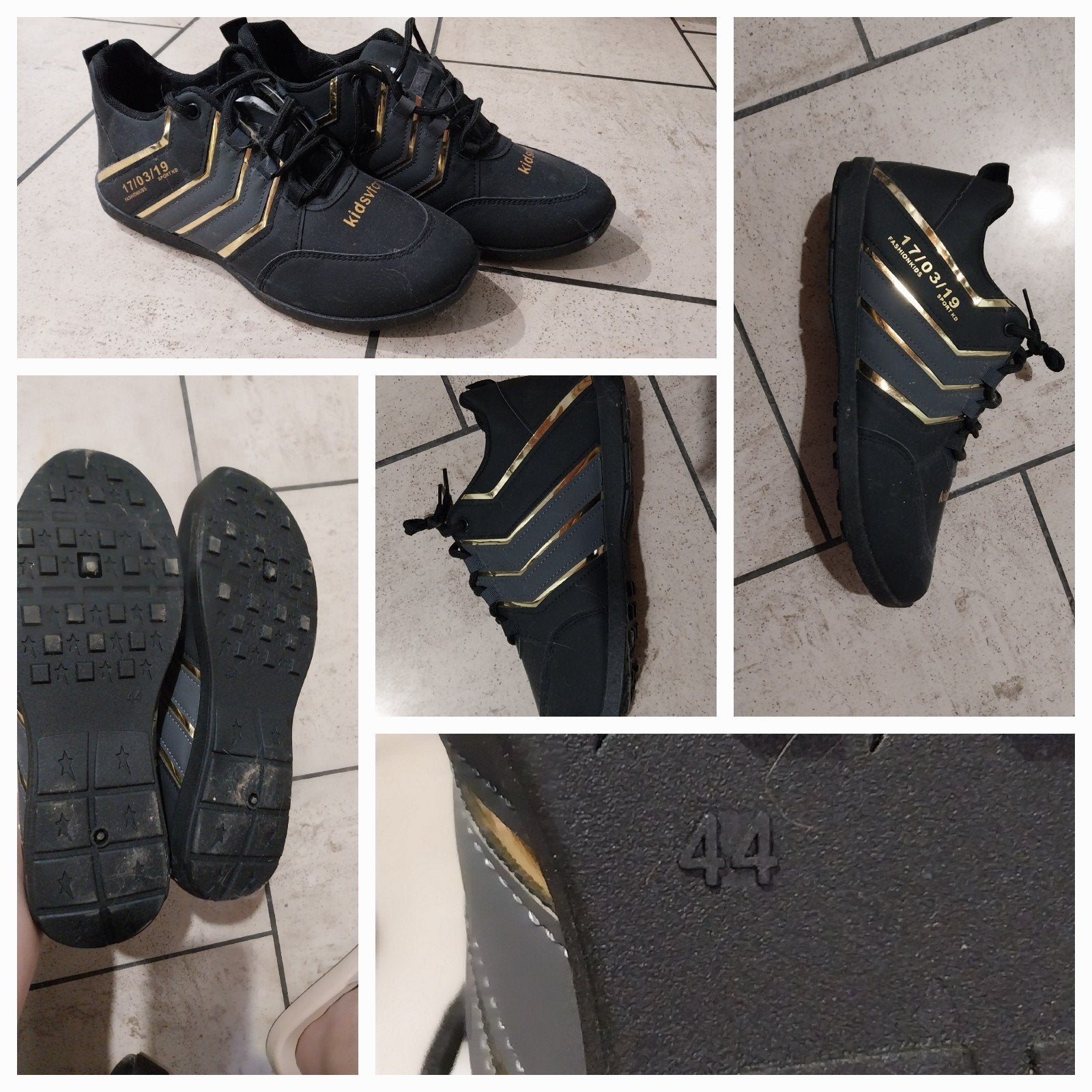Baskets noires à lacets hommes NEUVES, Zwart, Nieuw, Ophalen of Verzenden, Sneakers