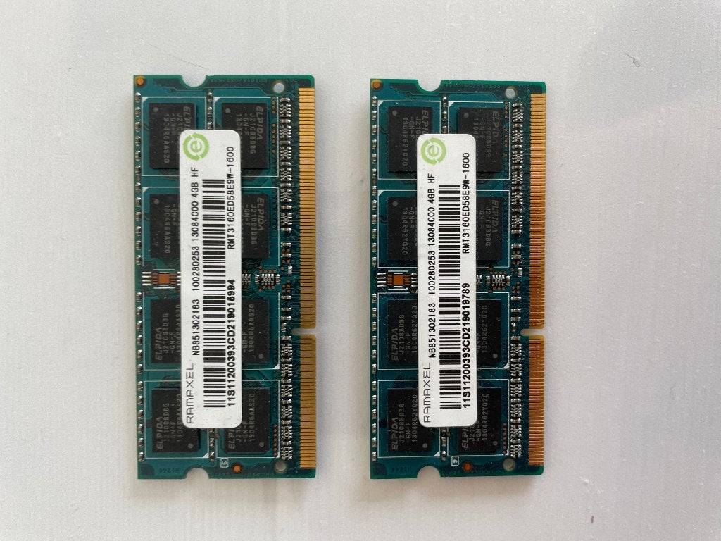 Ramaxel RAM 8GB (2x4GB) DDR3 1600MHz SO-DIMM, Computers en Software, Gebruikt, 8 GB, DDR3, Ophalen of Verzenden