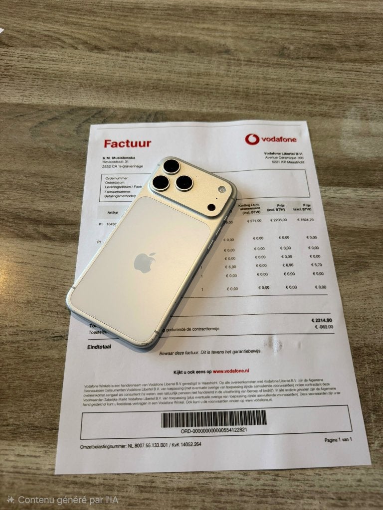 iPhone 17 Pro Max 2To VEND/ECH, Télécoms, Enlèvement ou Envoi, Utilisé