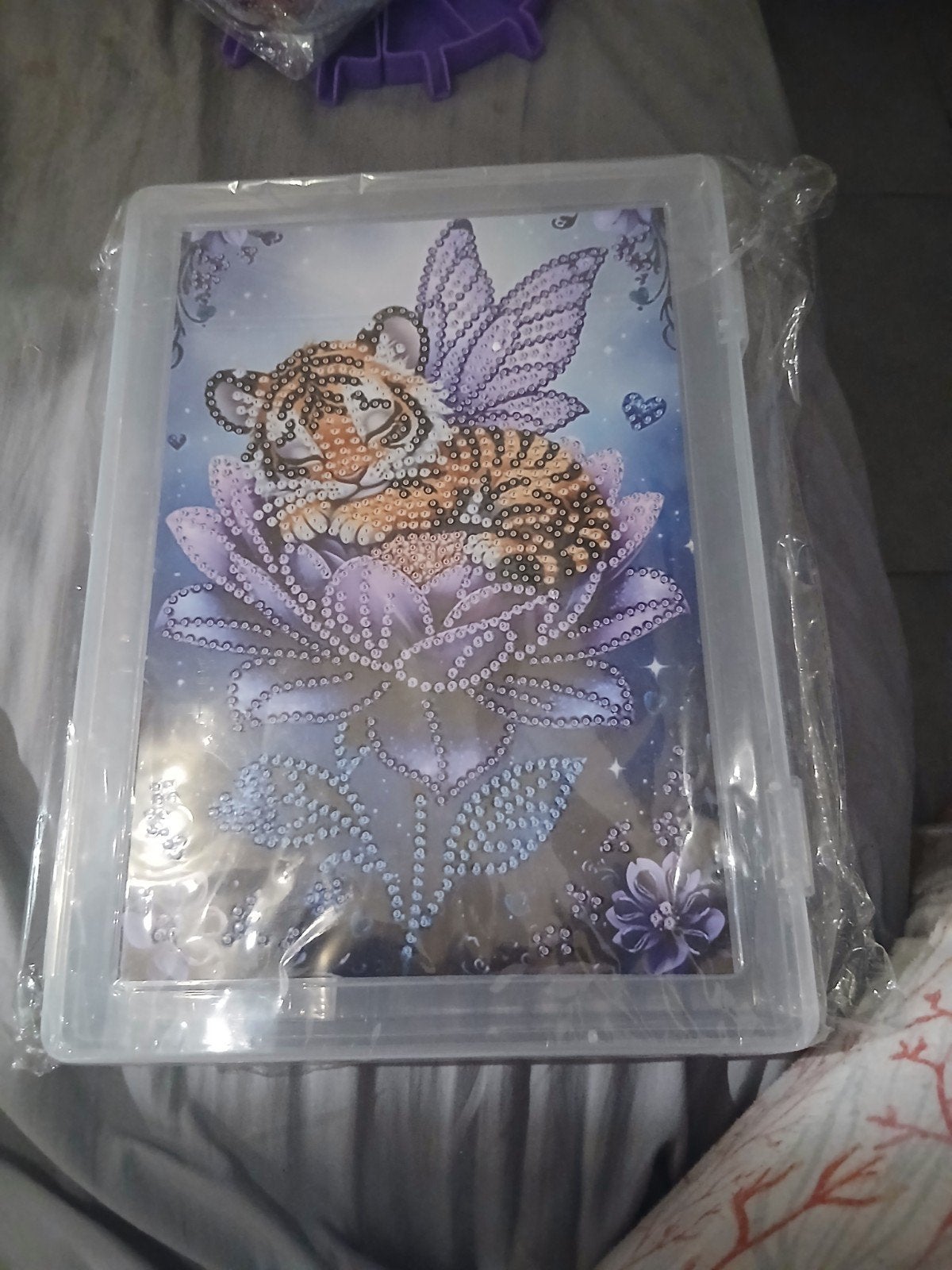 kit diamond painting boite de rangement tigre, Enlèvement ou Envoi, Neuf
