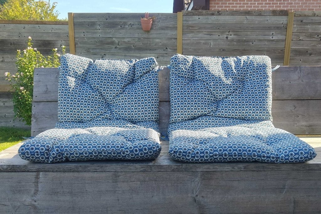 6 mooie kussens voor tuinstoel, merk Ikea, Jardin & Terrasse, Accessoires mobilier de jardin, Enlèvement, Utilisé