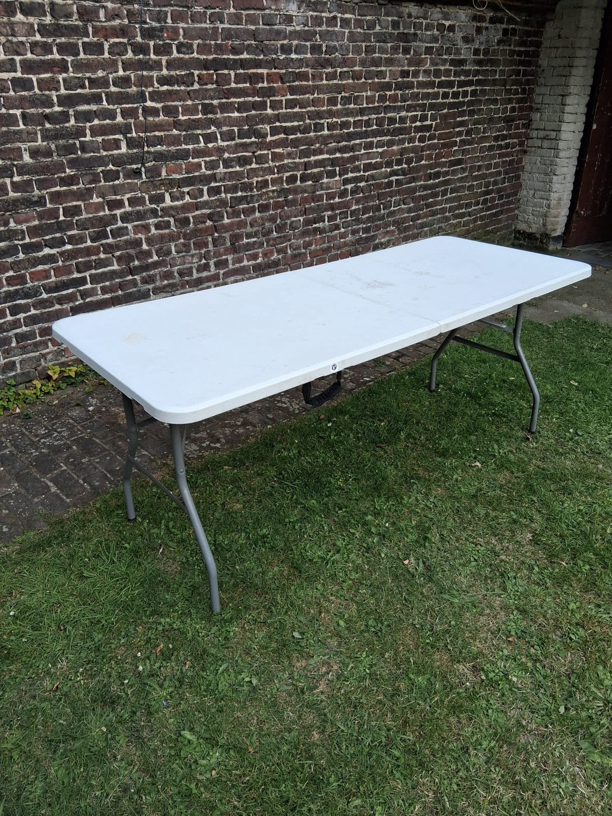 Klaptafel - campingtafel - 180cm - wit, Ophalen of Verzenden, Gebruikt