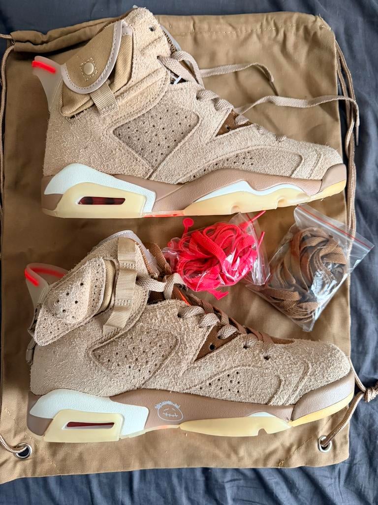 Air Jordan 6 Retro Travis Scott British Khaki NIEUW!, Overige kleuren, Nieuw, Ophalen of Verzenden, Sneakers