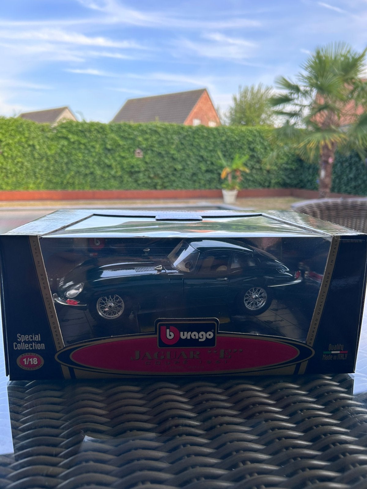 Burago Jaguar E coupé 1961 1/18, Ophalen, Nieuw, Auto, Burago