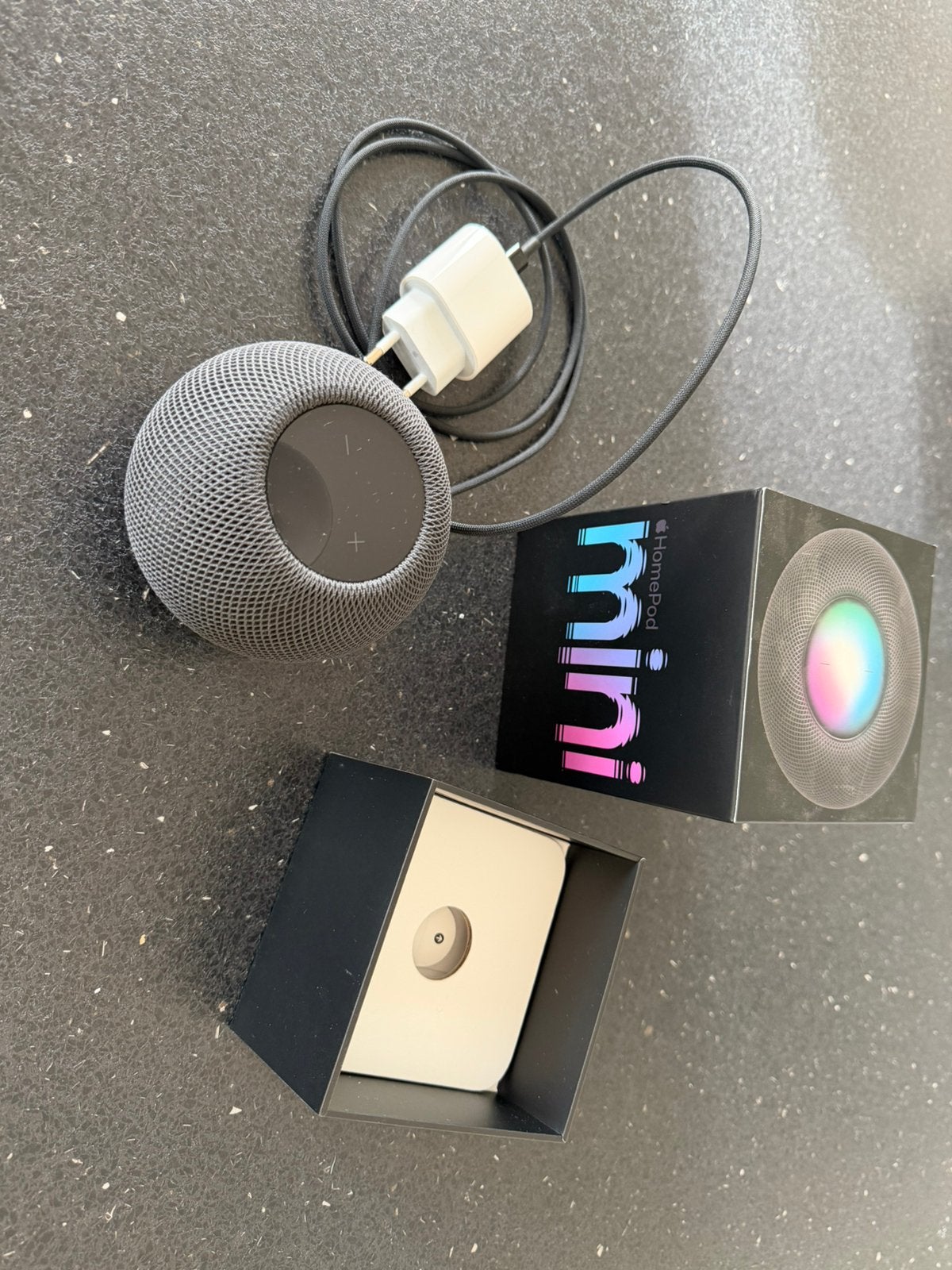 Apple HomePod mini - Space Grey, Slimme speaker, 120 tot 150 watt, Zo goed als nieuw, Bluetooth