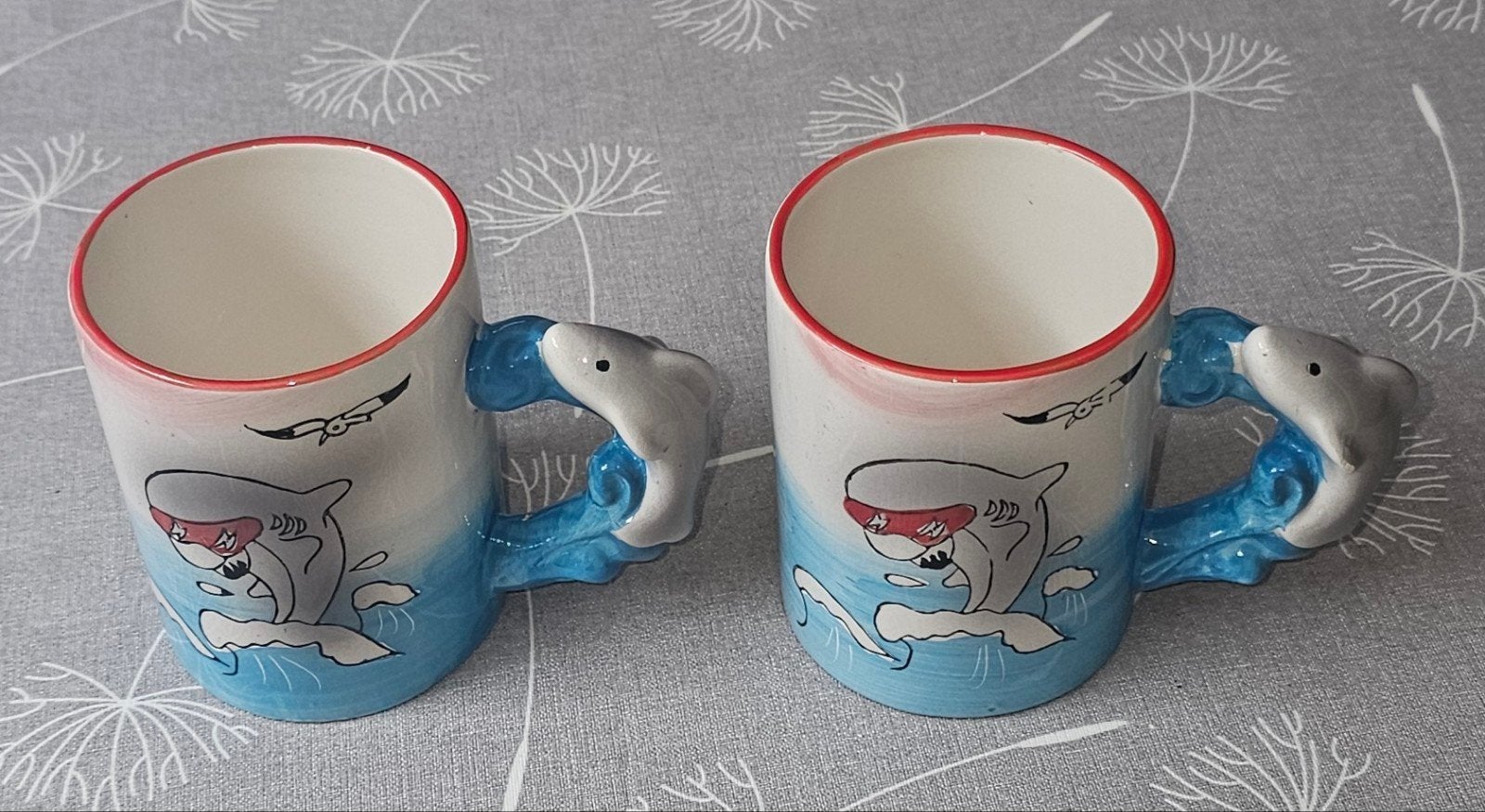 2 dolfijn kommen, Maison & Meubles, Cuisine | Vaisselle, Enlèvement, Utilisé, Récipient(s)