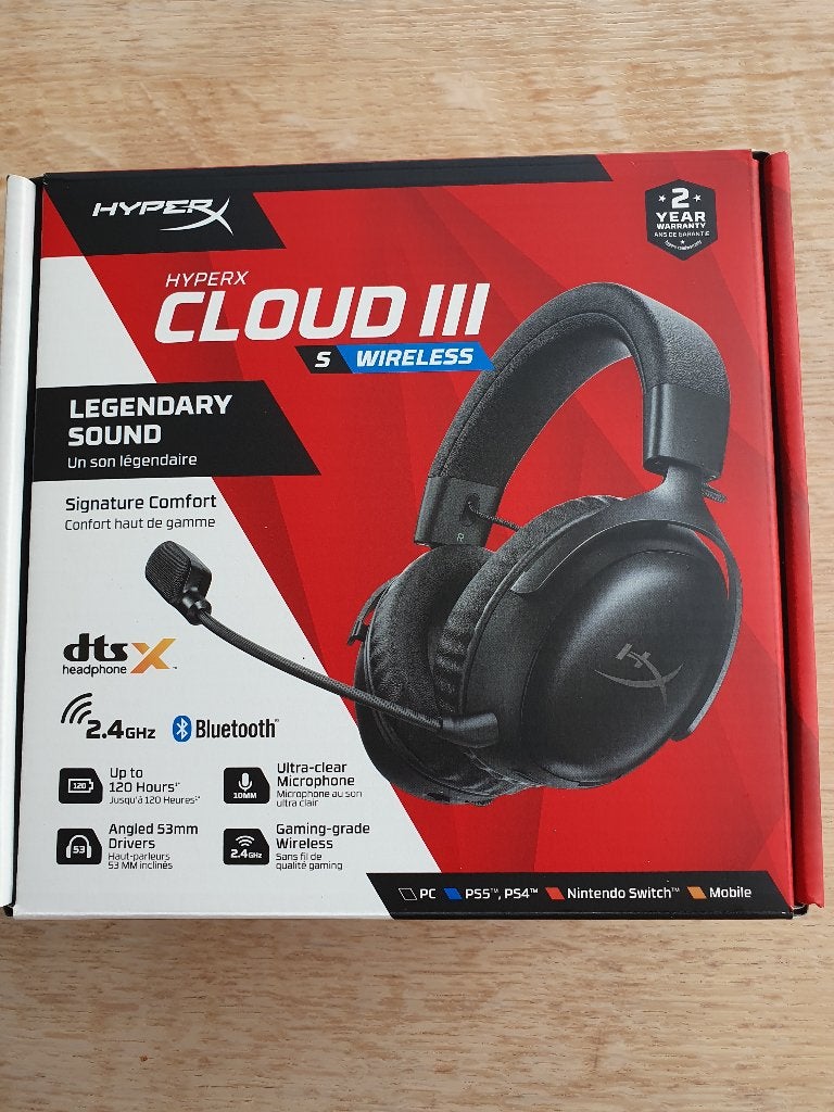 Nieuwe gaming headset - HyperX Cloud III  S wireless, Computers en Software, Headsets, Hyper X, Ophalen of Verzenden, Draadloos