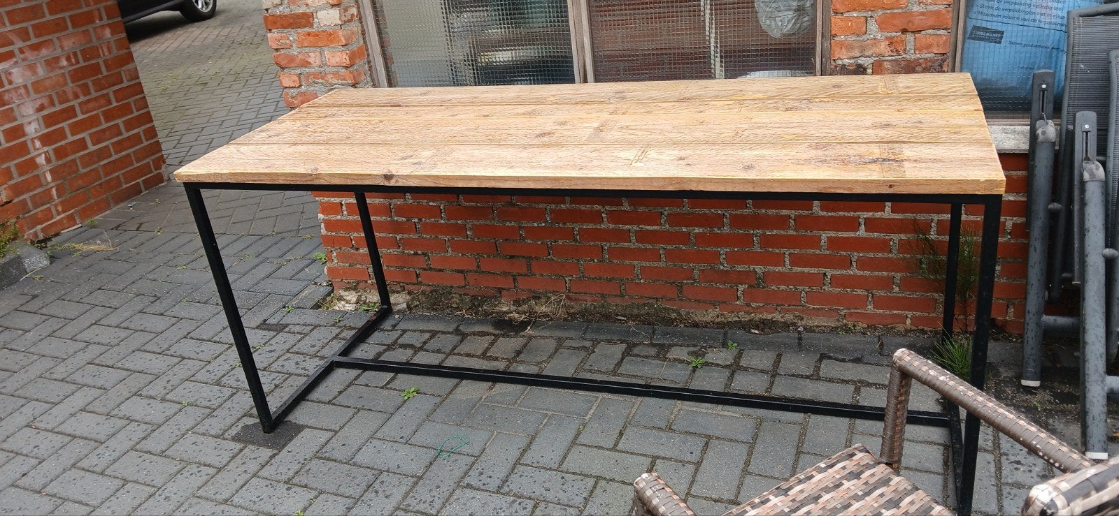 Houten tuintafel 75br x 180 Lengte, Ophalen