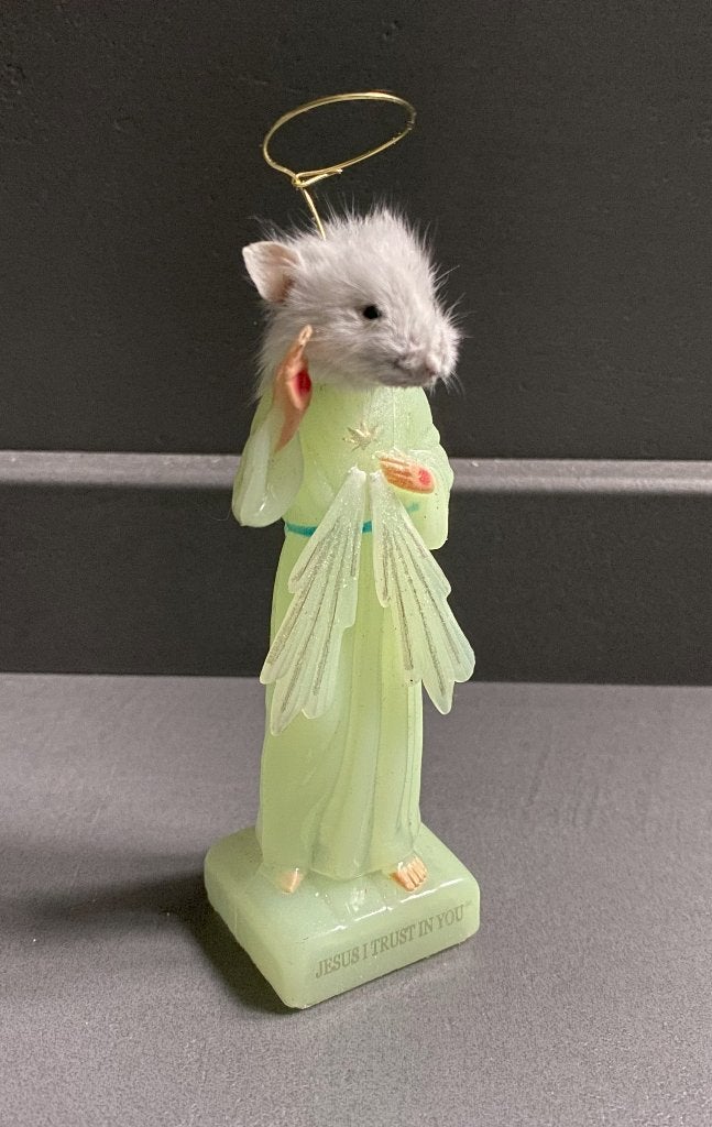Little Cheesus - taxidermie muis rariteiten, Verzamelen, Ophalen of Verzenden