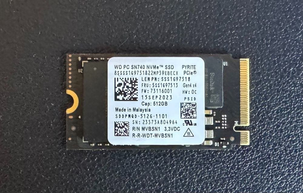 512Cb SSD WD SN740 NVMe M.2 Type 2242 Gen 4x4, Computers en Software, Intern, Western Digital, SSD, Ophalen of Verzenden