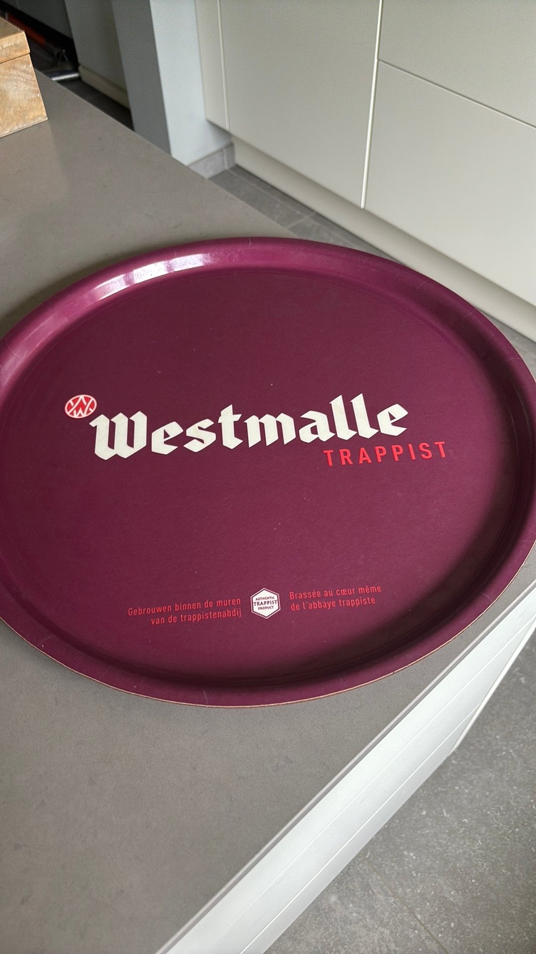 Westmalle dienblad, Verzamelen, Biermerken, Ophalen of Verzenden, Zo goed als nieuw